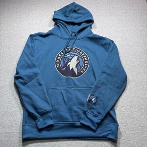 NBA Ultra Game Minnesota Timberwolves Hoodie Mens Medium Blue Fleece Pullover